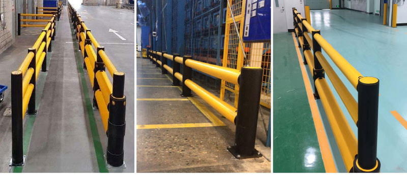 Flexible Pedestrian Barrier Anti-Collision Guardrails Warehouse Safety Barrier Traffic Guardrails