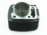Black Durable Motorcycle Cylinder Block 67mm Bore Diameter One Year Warranty