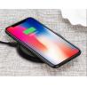 Buy cheap Round PU covered Qi wireless phone quick full 10w charger for all mobile at home or outside travel from wholesalers