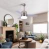 Buy cheap 65W 3000K 36 Inch Ceiling Fan Light Iron 3 Blade Metal Ceiling Fan from wholesalers