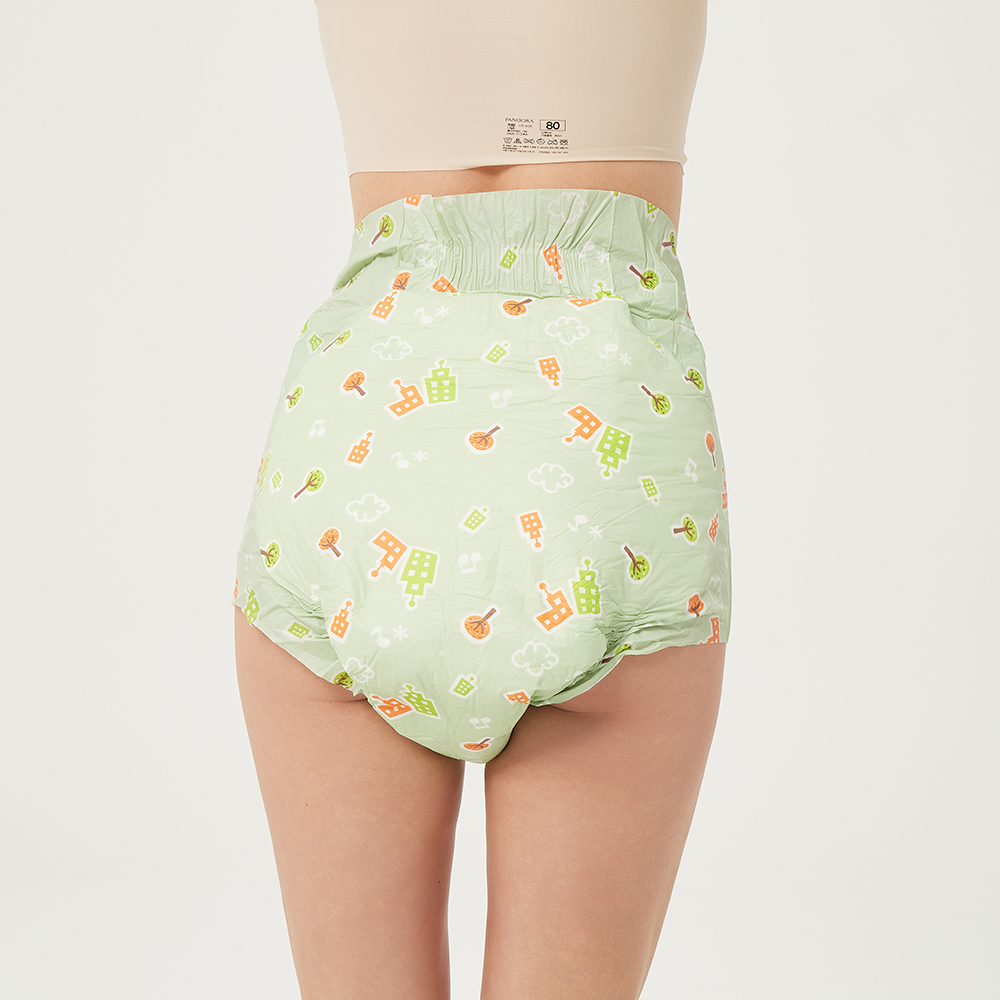 Adjustable Customizable Abdl Girl Diapers Soft Breathable PE Backsheet for Young Adults