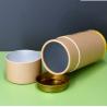 Buy cheap Customized Cardboard Cylindrical Packaging Box With Metal Lids Inside from wholesalers