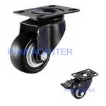 Ball Bearing Swivel Casters And Wheels 50mm 2 Inch Black For Furniture