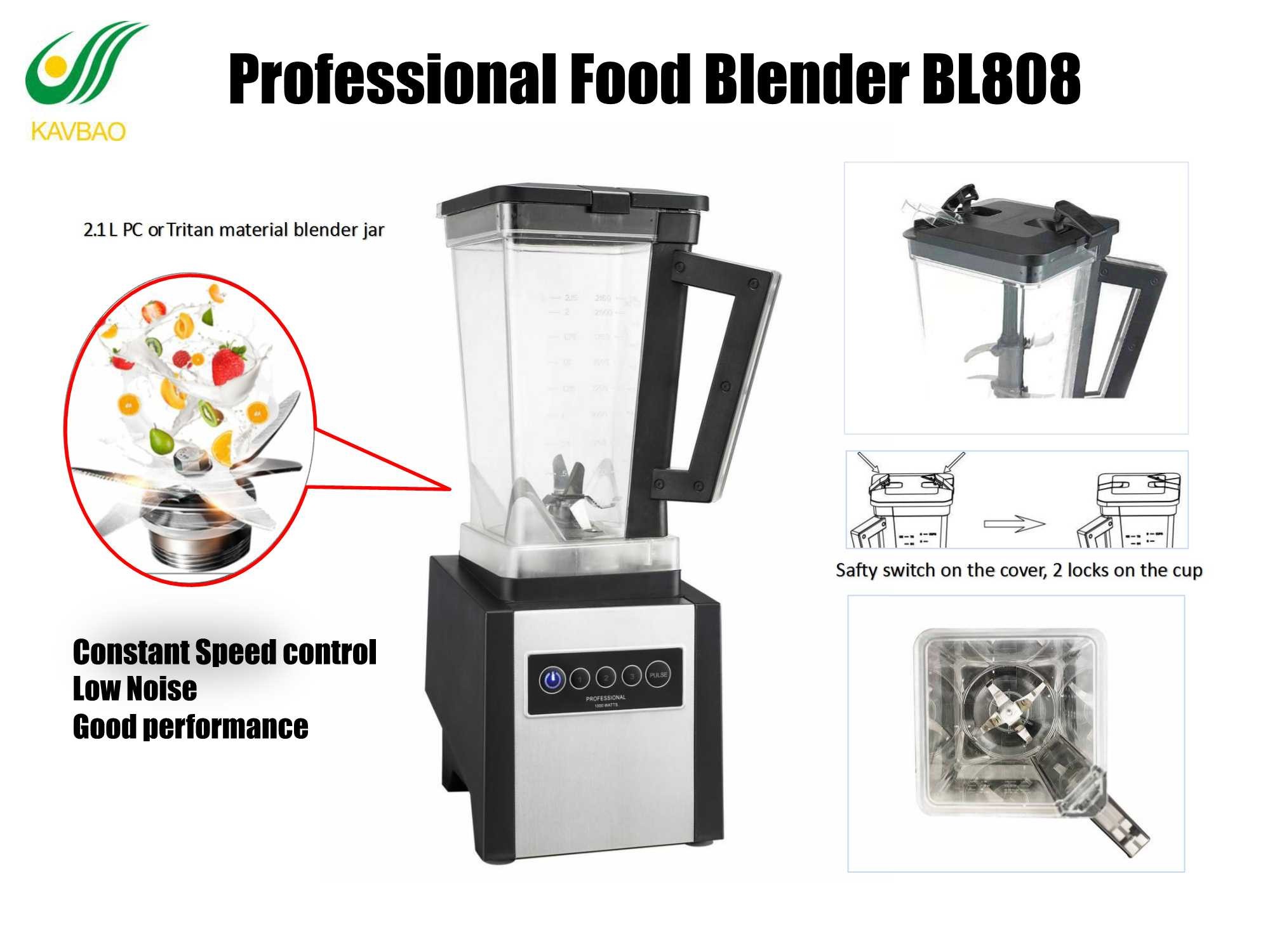 BL808 1000W Professional Blender