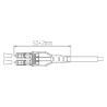 Buy cheap LC Fiber Jumper Cable Singlemode LC PC Duplex Uniboot Fiber Optic Patch Cord from wholesalers