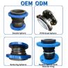 Buy cheap High Pressure Resistant Double Ball Rubber Expansion Joint SS304 Flange Design from wholesalers
