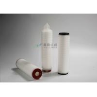 Buy cheap Membrane Pleated 0.45 Micron Filter , Hydrophilic PES Cartridge Filter For Electronic 10