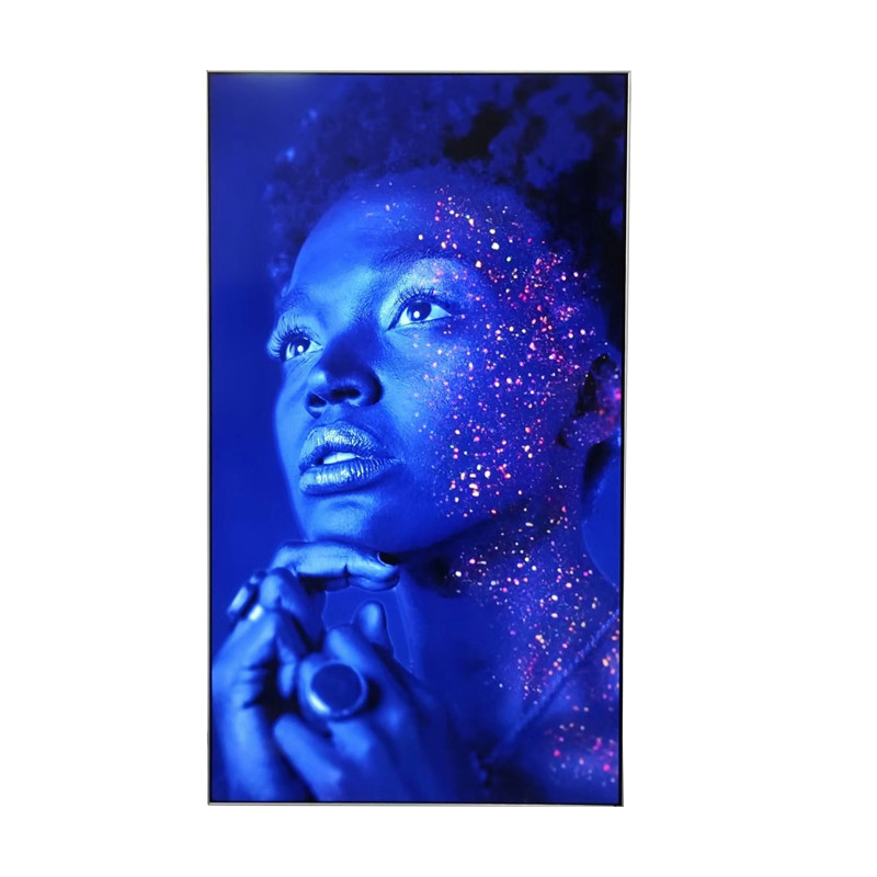 Advertising Player 50 Inch Frameless Art Window Digital Signage Lcd Display With Core I5