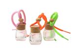 5ml 8ml Clear Color Car Air Freshener Perfume Bottle Round Hanging Rope Wooden