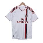 Away Retro Fan Football Shirts Black And White Design for AC Milan 2011-2012