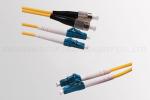 Pink MM Fiber Optic Patch Cord Duplex LC Connector Customized Length