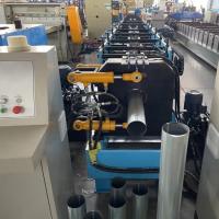 Buy cheap Roofing Round Downspout Machine 15m/min Gutter Downspout Machine product
