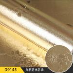 Gold Aluminum Foil 3D Embossed Wall Paper for Furniture Stickers