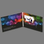A4 A5 Size LCD Flip Book Video / Wedding Video Invitation For Business Gift
