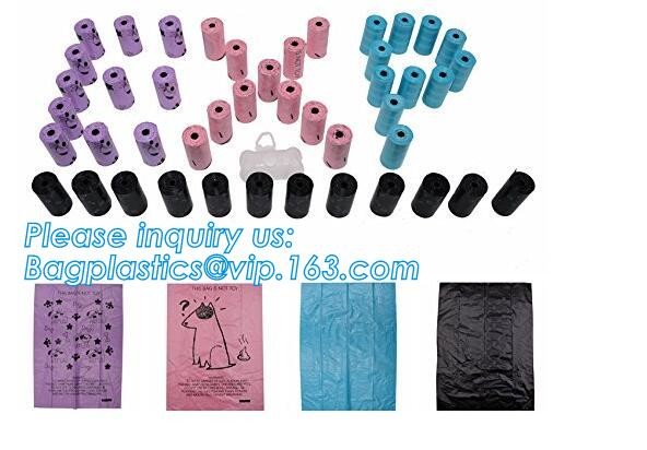Doggy Waste Bags Handle Dog Cat Pick Up Poop Clean Up Rubbish Bag