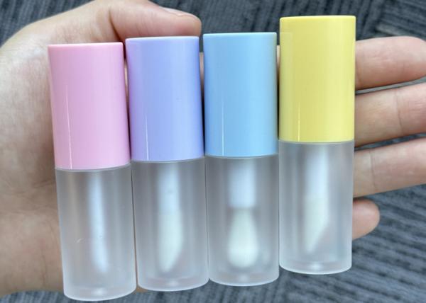 Buy cheap Pink Yellow Clear Blue 4ml Lovely Lip Gloss Tube with Lip Oil Container from wholesalers