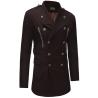 Buy cheap Oversized Mens Long Bomber Jacket , Adjustable Belt Long Double Breasted Trench Coat from wholesalers