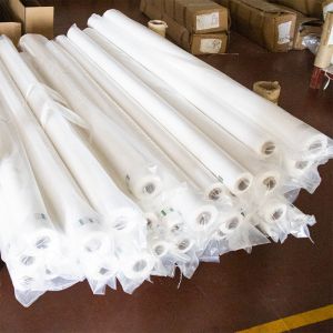Screen Printing Polyester Fabric / Bolting Cloth For Architectural Glass