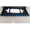 Buy cheap 12 Core LC Duplex Adapters Rack Mount Fiber Optic Patch Panel Sliding Type from wholesalers