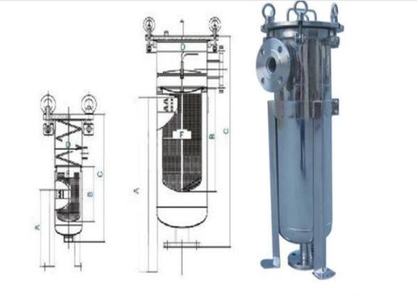 Buy cheap Precision 5 Micron Water Filter Housing , Stainless Steel Bag Filter Housing from wholesalers