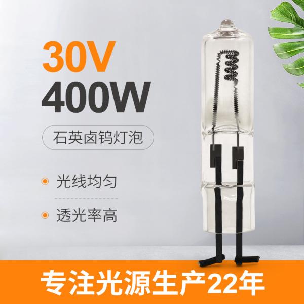 Buy cheap Two 2 Pin Halogen Bulb 400W 30V 75mm Length from wholesalers