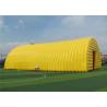 Buy cheap Yellow Ground Inflatable Dome Commercial Event Tent PVC Coated Tarpaulin Material from wholesalers