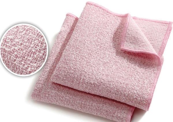 Buy cheap 300gsm Microfiber Window Cloth Pink Microfiber Towels For Bathroom Cleaning from wholesalers
