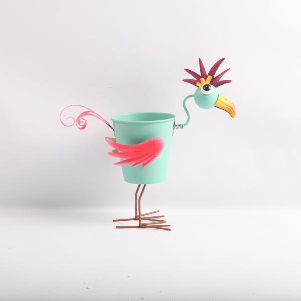 Low Maintenance and Weatherproof Metal animal flower pot stand Garden Sculptures