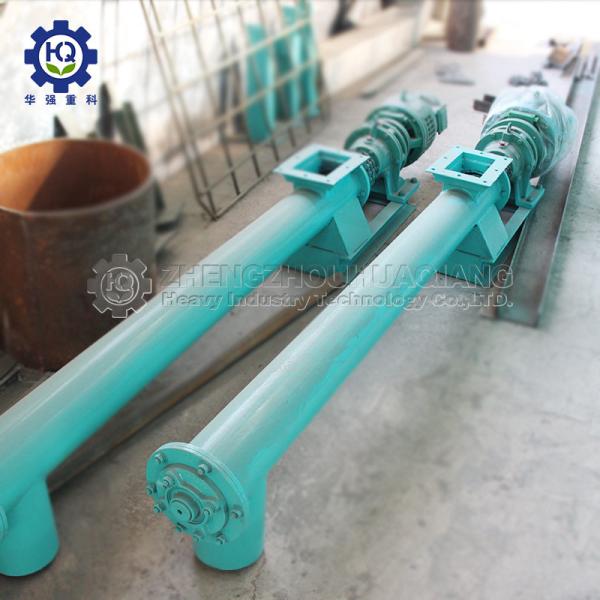 Quality Chicken Cow Pig Manure Bio Organic Fertilizer Compost Screw Spiral Conveyor Machine for sale