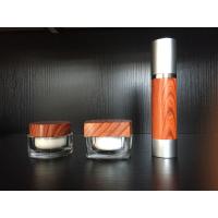 Buy cheap Wooden cream pump bottle 50g 100g bamboo cream jar,natural bamboo cosmetic product