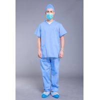 Buy cheap Reusable Unisex V Neck 3 Pockets Medical Scrub Suit product