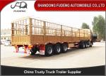 2 / 3 Axles Side Wall Semi Trailer Detachable Side Wall 3-8mm Flat Bed