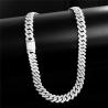 Buy cheap 16 Inches Hip Hop Jewelry 18K Miami 925 Sterling Silver Moissanite Tennis Chain from wholesalers