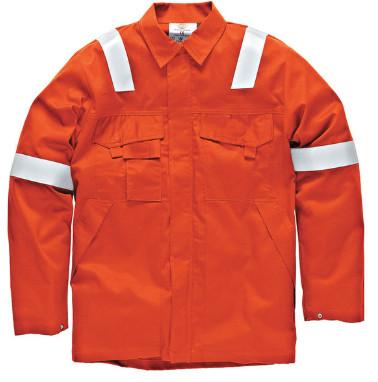 Buy cheap Big And Tall Welding Flame Resistant Clothing Orange Color High Vis from wholesalers