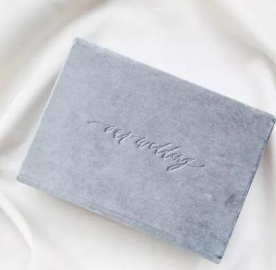 Buy cheap Magnetic Velvet Jewelry Packaging Box CMYK Embossing With Ribbon from wholesalers