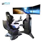 Buy cheap 1100W VR Flight Simulators 3 Axis Dynamic Platform 360 Rotate Chair With Joystick Stick Game from wholesalers
