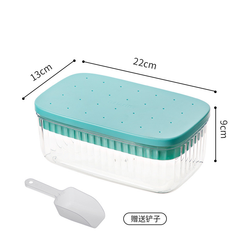 28 Holes Ice Cube Maker Molds Freezer With Lid and Bin for Kitchen