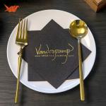 Holiday Decor Disposable Party Napkins West Theme Paper Guest Towels 36gsm