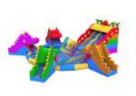 Giant Inflatable Dragon Water Park Combo / Blow Up Slide Aqua Park For Toddlers