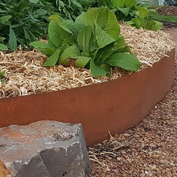 Buy cheap 3.2ft Corten Lawn Edging 1.6mm 6 Inch Corten Steel Border from wholesalers
