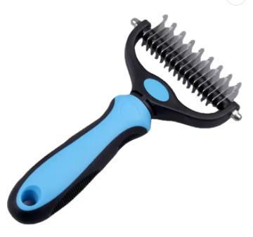 Buy cheap Red Blue Pet Hair Brush Remover Double Side Pet Dematting Comb Hair Removal from wholesalers