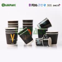 Buy cheap Personalized Disposable Paper Cups , Single Wall / Double Wall Ripple Coffee Cup product