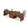 Buy cheap Wooden Legs Office Workstation Table , Mobile Cabinet Workstation Panel Wood Style from wholesalers