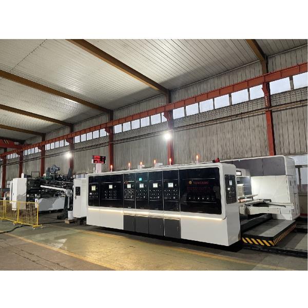 1200mm Automatic Flexo Printing Slotting Die Cutting Folding Gluing Strapping