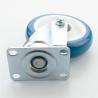 Buy cheap Q345 Blue Polyurethane Flat Bottom PU Caster Wheels For Kitchen from wholesalers