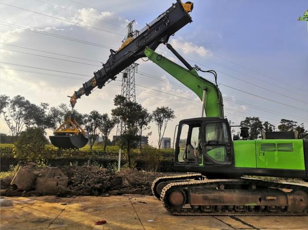 Buy cheap Dipper Clamshell Bucket Telescopic Arm Excavator Attachment Hydraulic Tysim Long Reach from wholesalers