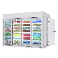 Buy cheap Supermarket 4 glass doors display cold storage room beverage chiller product