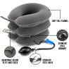 Buy cheap Soft neck supporter inflatable neck collar cervical half flannel from wholesalers
