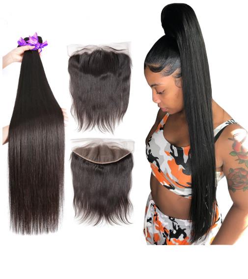Buy cheap 40 Inch Silky Straight Indian Natural Hair Extensions For Black Women from wholesalers