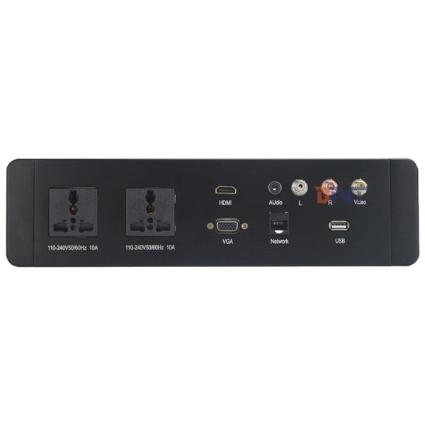 Buy cheap Brushed Aluminum Hotel Multiple Media wall switches and sockets from wholesalers